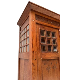 Arts & Crafts Armoire or Bookcase In the style of Architect Lauweriks, 1890s